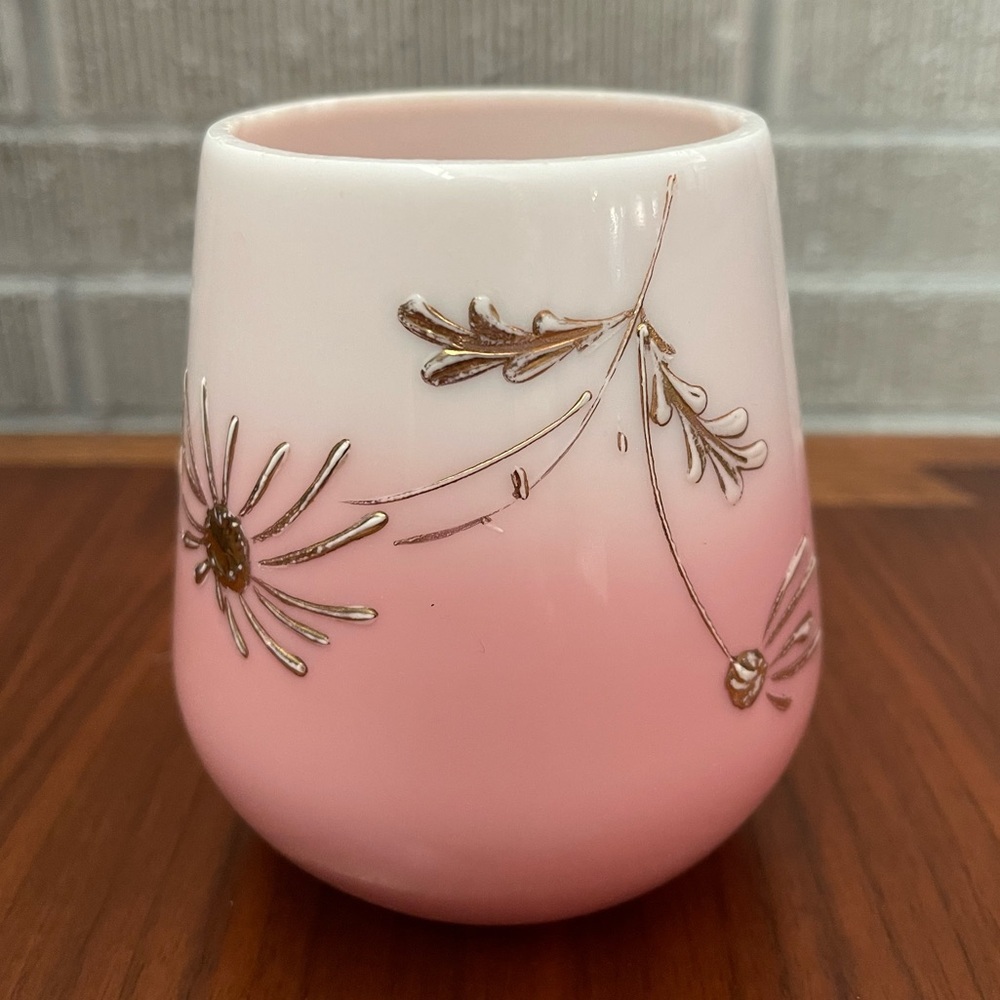 Victorian Peachblow Glass Tumbler